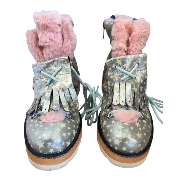 RARE Irregular Choice Mini Reins Sparkly Unicorn Sneaker/Boot Size 40 EU 9 US - Picture 9 of 9